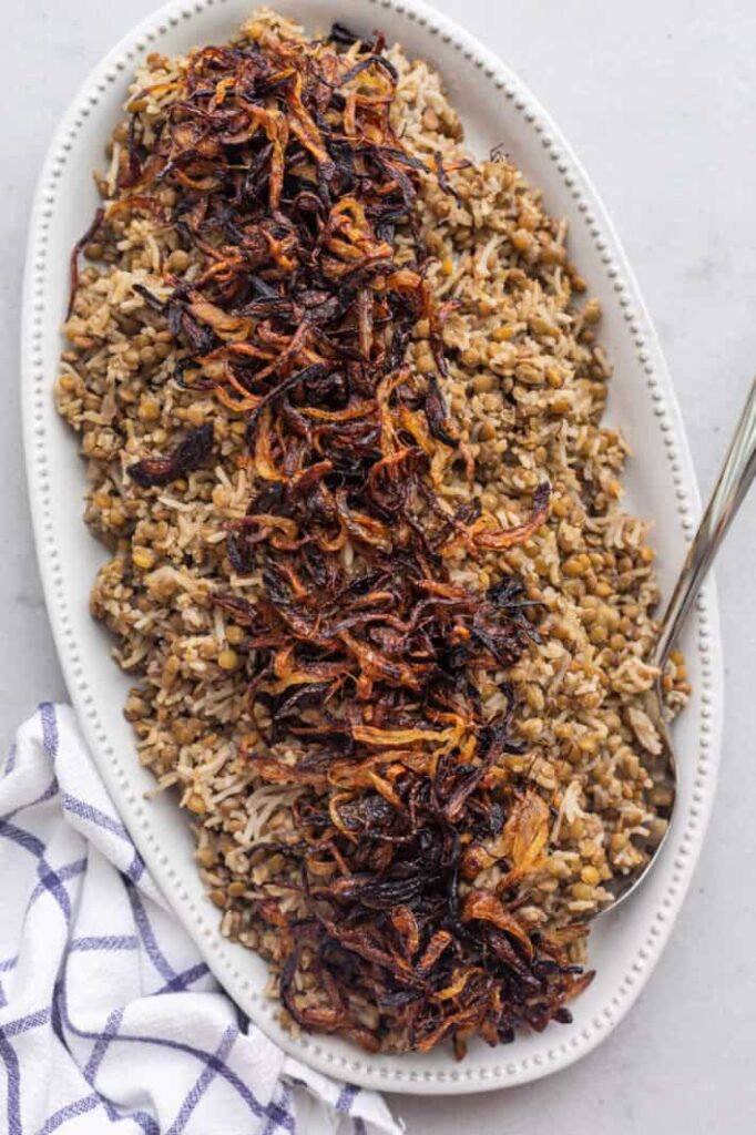 Lebanese Mujadara recipe for Iftar
