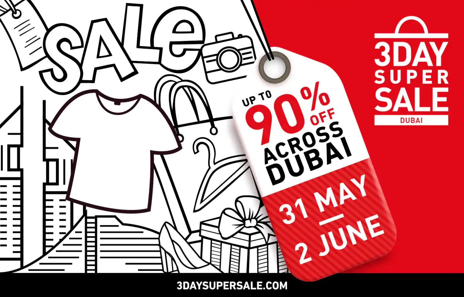 3 Day Super Sale Returns with Up to 90% Discounts! 3 Day Super Sale