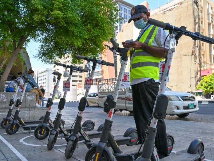 E-scooters in Dubai