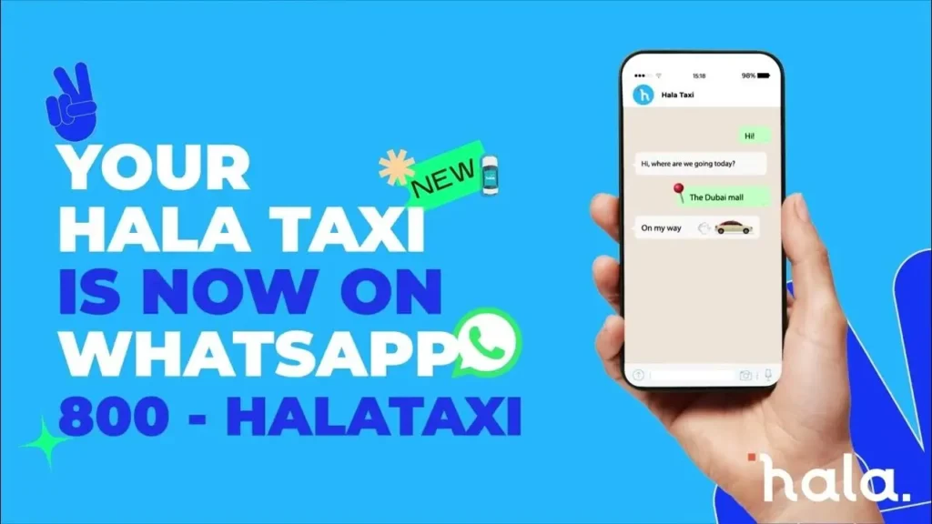 Book Hala Taxi on WhatsApp