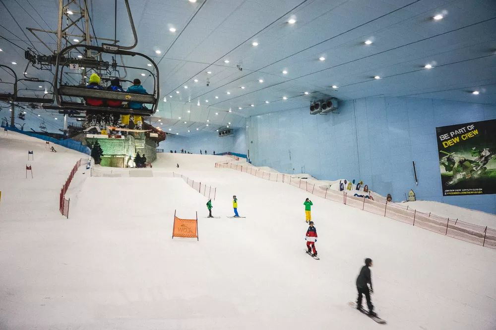 Indoor Skiing at Ski Dubai