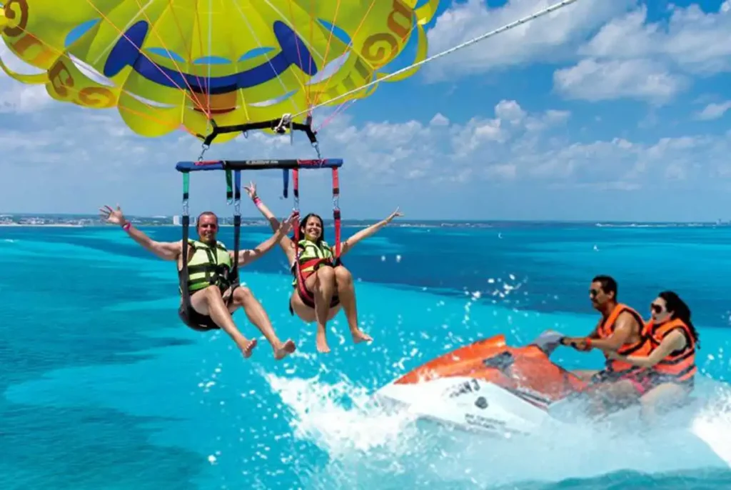 Parasailing Along JBR Beach