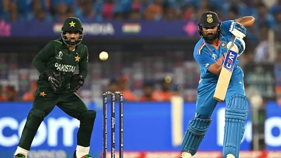 Indian Captain Rohit Sharma and Pakistani Skipper Mohammad Rizwan