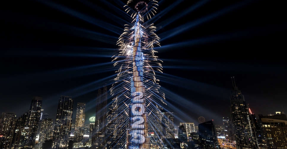 Fireworks Display at Burj Khalifa