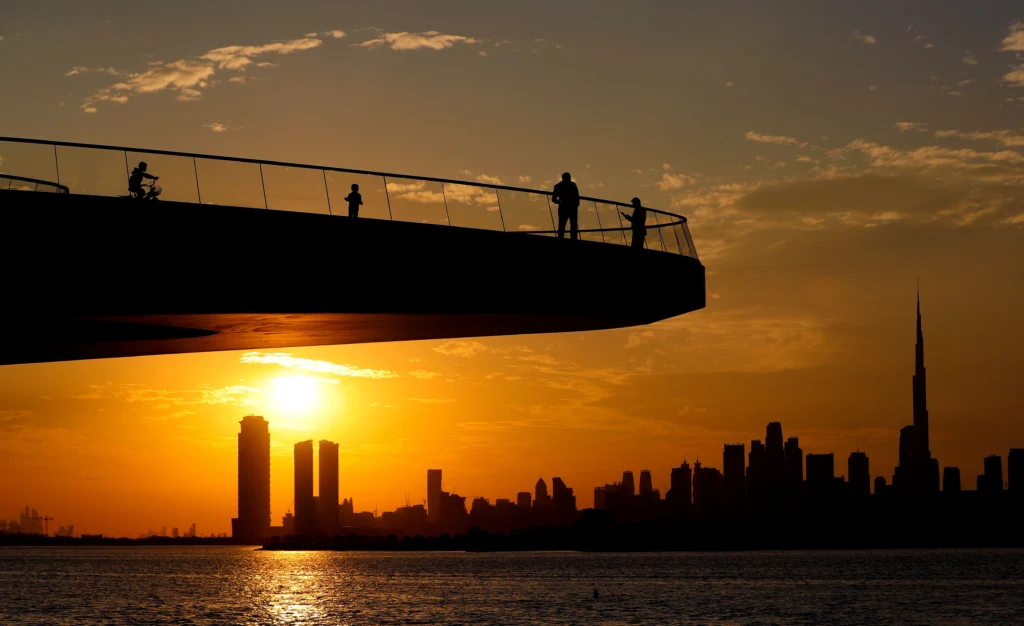 Sunset in Dubai at Dubai Creek