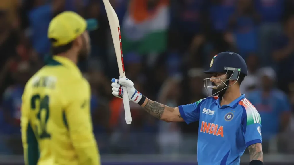 Virat Kohli Scores Fifty for India against Australia in the Champions Trophy Semi-Final