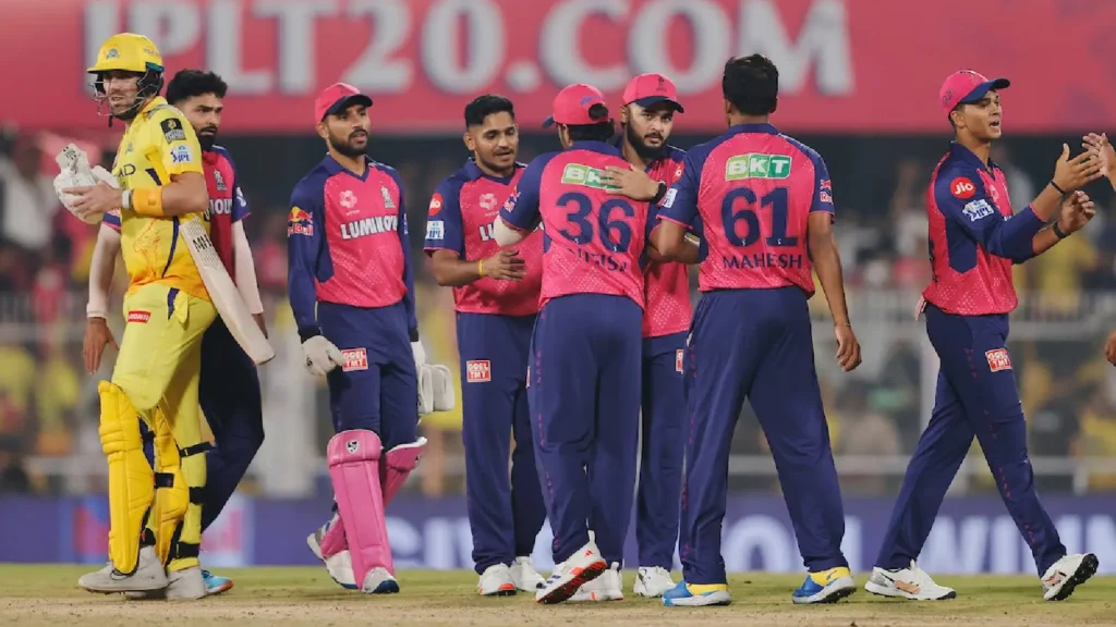 CSK vs RR Match 62 IPL 2025
