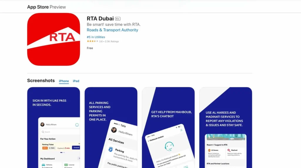 RTA Dubai & RTA Smart Drive