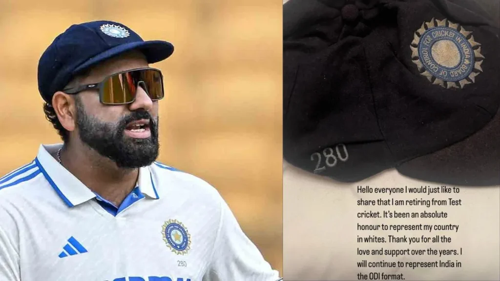Rohit Sharma Announces Retirement from Test Cricket via Instagram Story