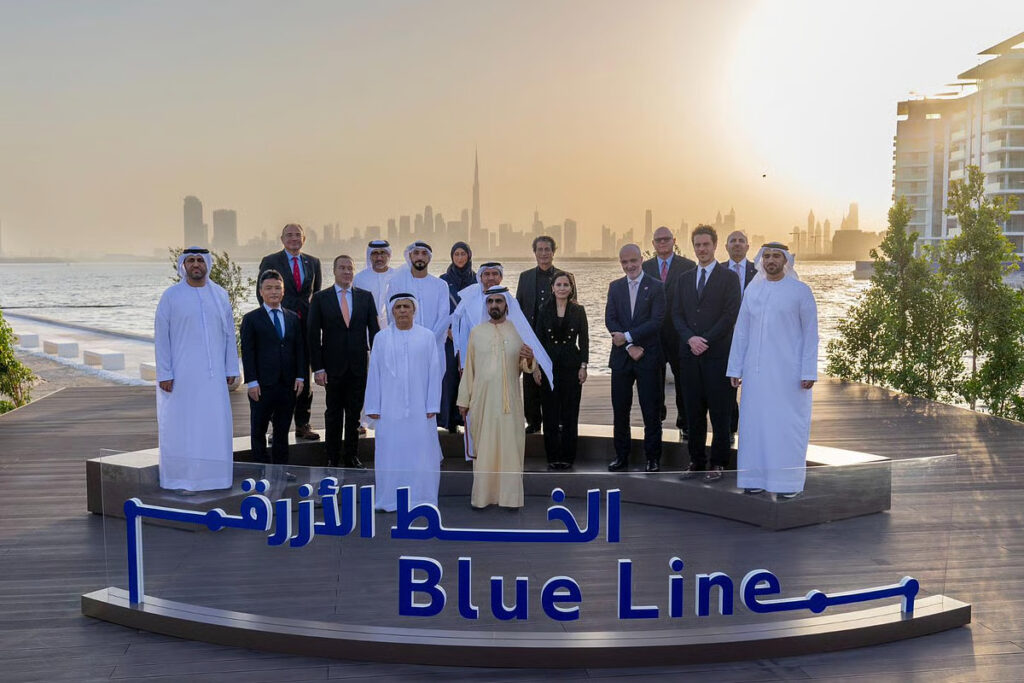 Sheikh Mohammed Lays Foundation Stone for Blue Line Metro