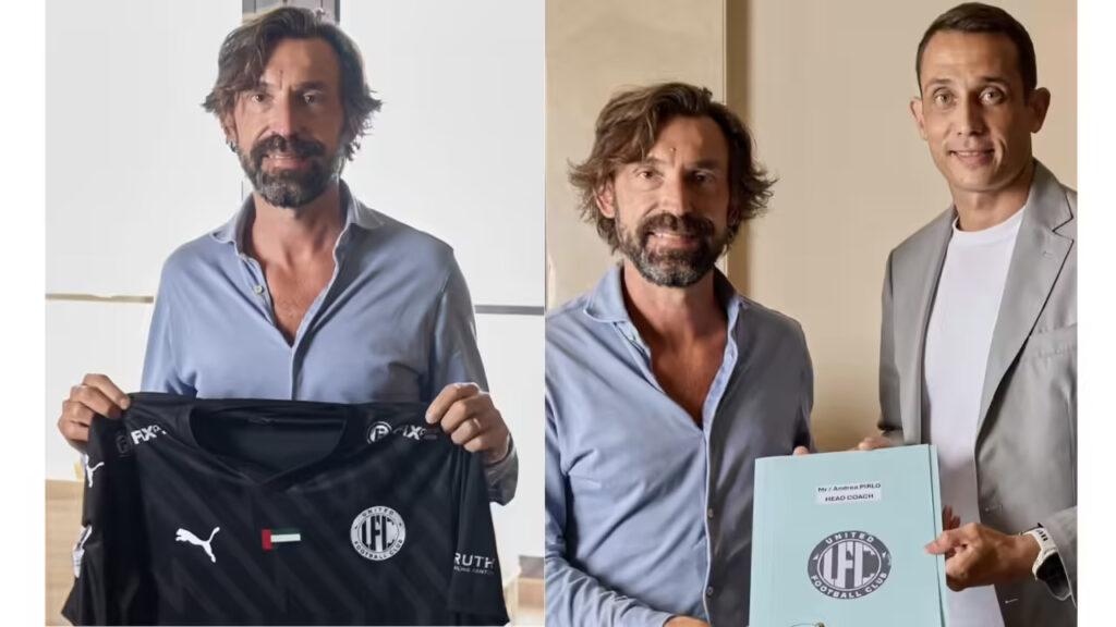 Andrea Pirlo Appointed as the Head Coach of United FC Dubai