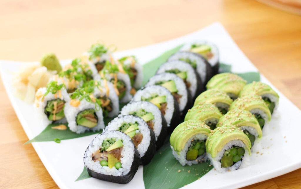 Asparagus Sushi at Home