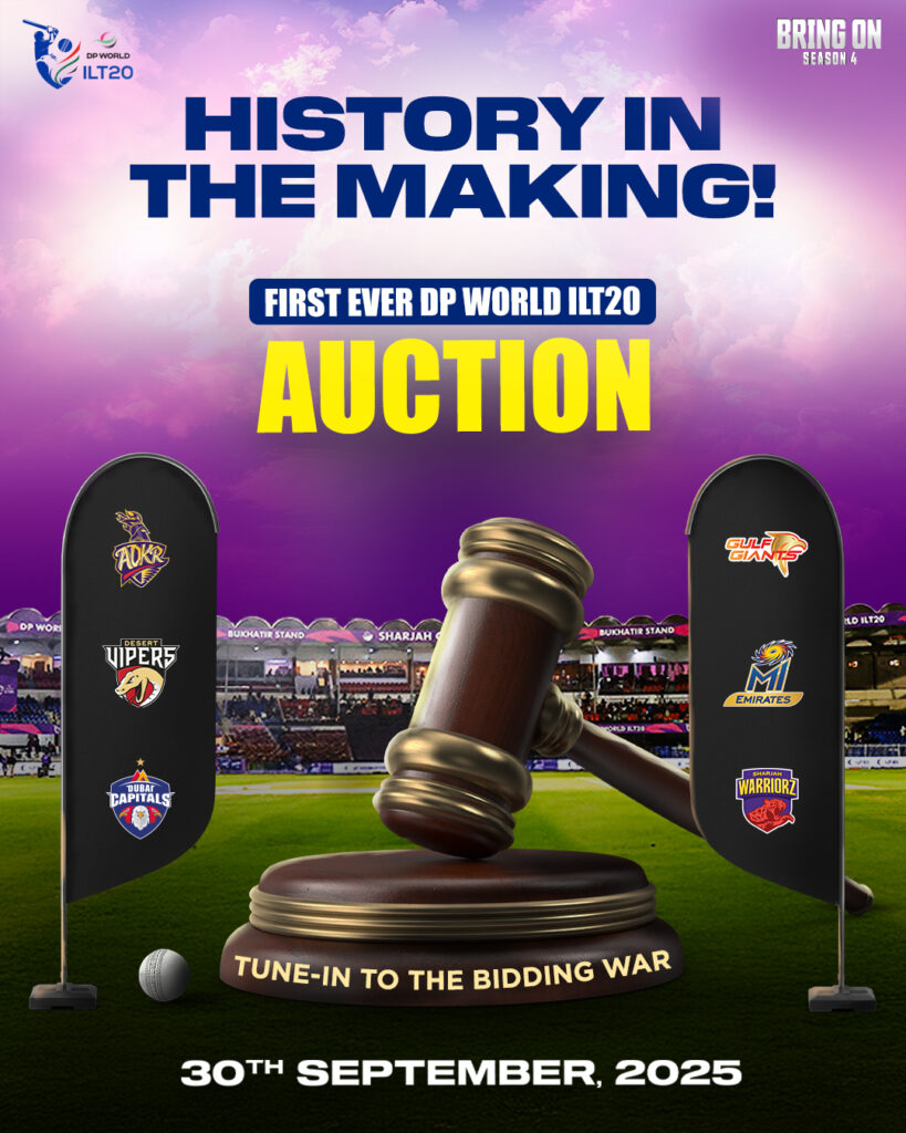 DP World ILT20 Season 4 Auction Announcement