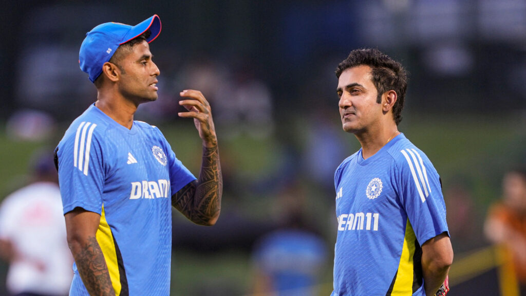 Gautam Gambhir with Suryakumar Yadav