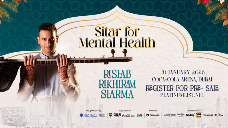 Pantheon Development Presents ‘SITAR FOR MENTAL HEALTH’ by Rishab Rikhiram Sharma on 31st January 2026 at Coca-Cola Arena in Dubai Pantheon Development Presents ‘SITAR FOR MENTAL HEALTH’ by Rishab Rikhiram Sharma on 31st January 2026 at Coca-Cola Arena in Dubai