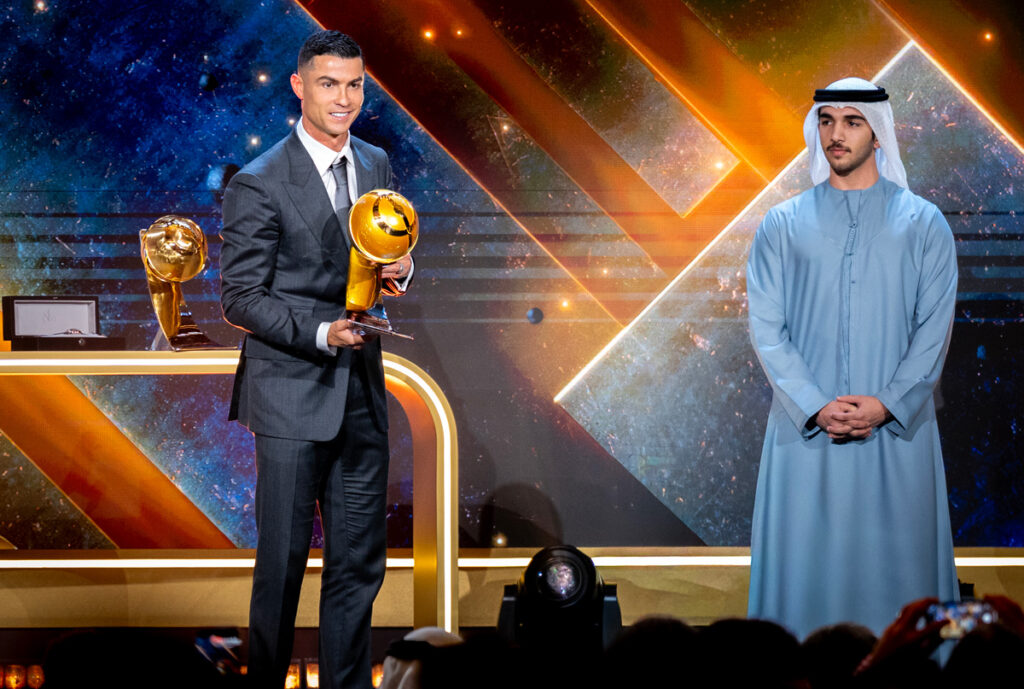 Cristiano Ronaldo Crowned Best Middle East Player at Globe Soccer Awards 2025 in Dubai