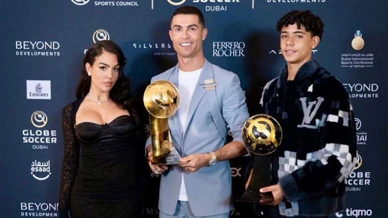 Cristiano Ronaldo with his Wife and Son