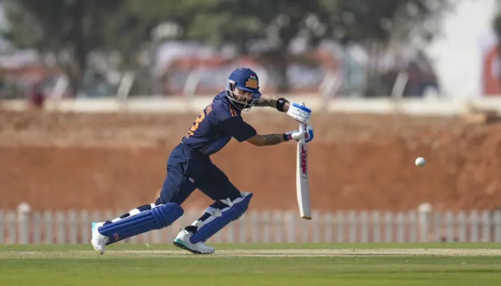 Virat Kohli against Gujarat in Vijay Hazare Trophy