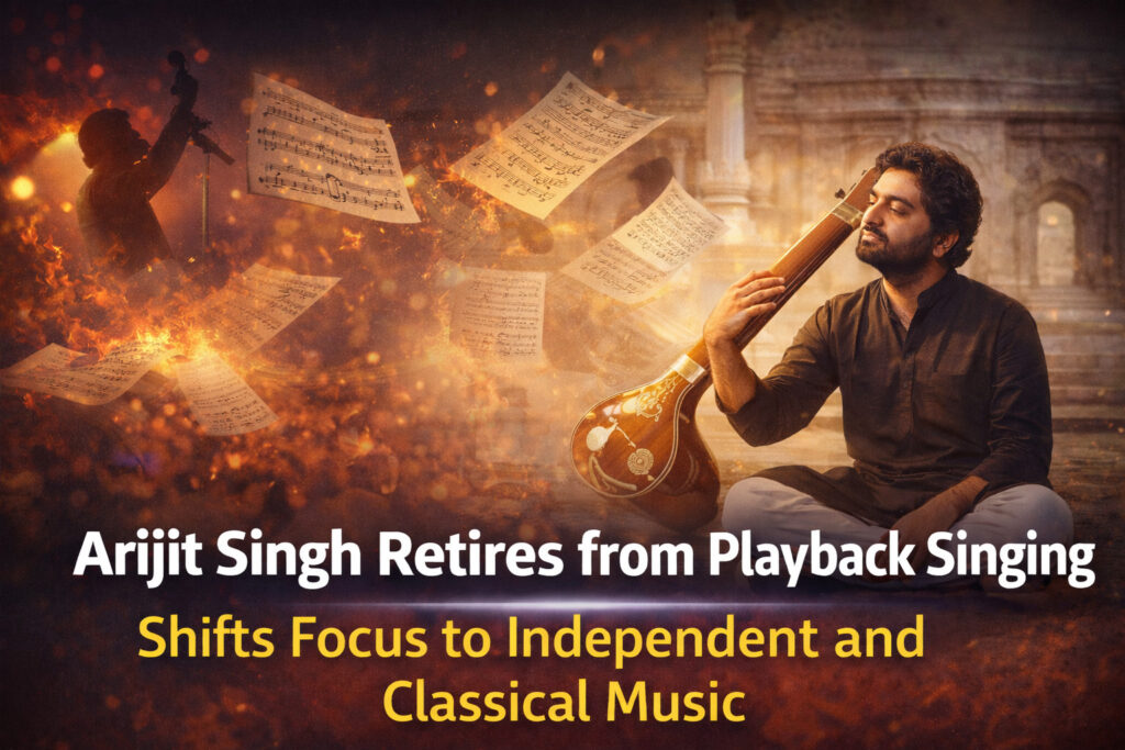 Arijit Singh Retires from Playback Singing, Shifts Focus to Independent and Classical Music Arijit Singh Retires from Playback Singing, Shifts Focus to Independent and Classical Music
