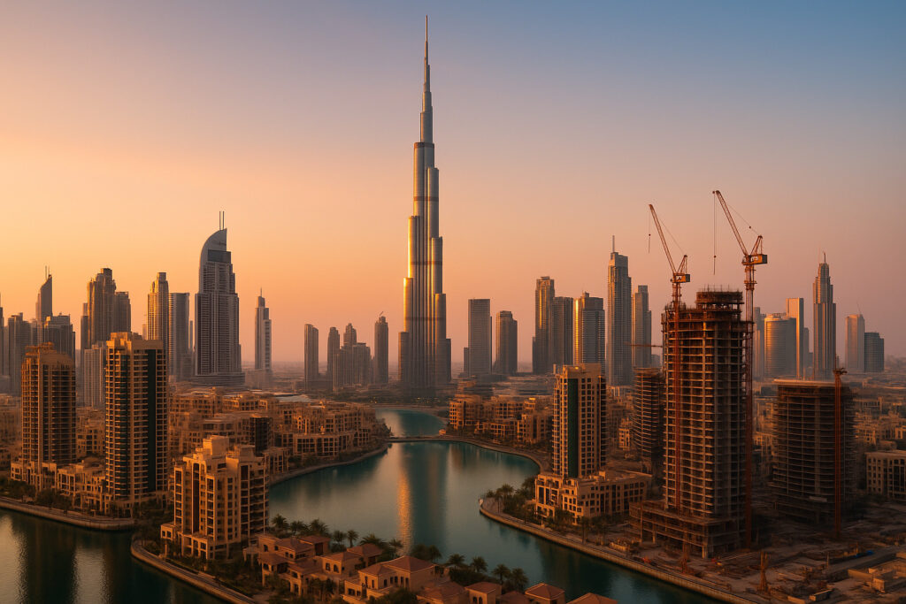 Dubai Skyline at Sunrise