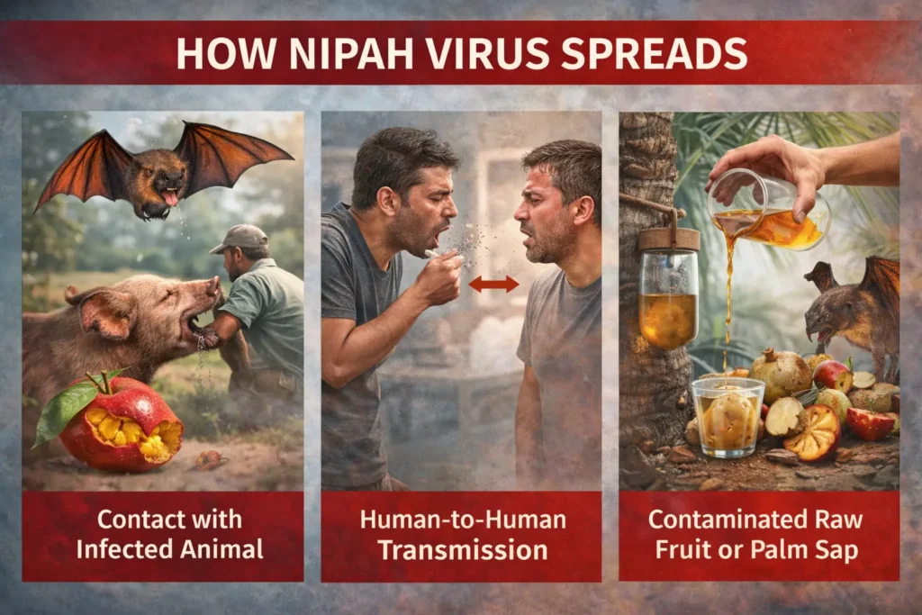 How Nipah Virus Spreads