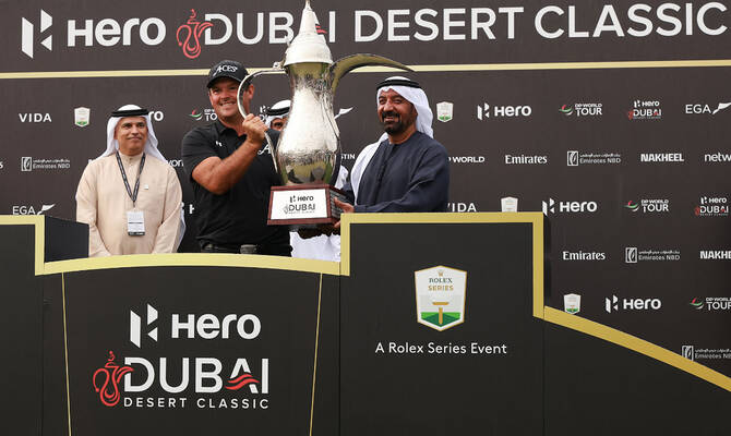 PATRICK REED KEEPS CALM TO WIN BY FOUR SHOTS AT HERO DUBAI DESERT CLASSIC PATRICK REED KEEPS CALM TO WIN BY FOUR SHOTS AT HERO DUBAI DESERT CLASSIC