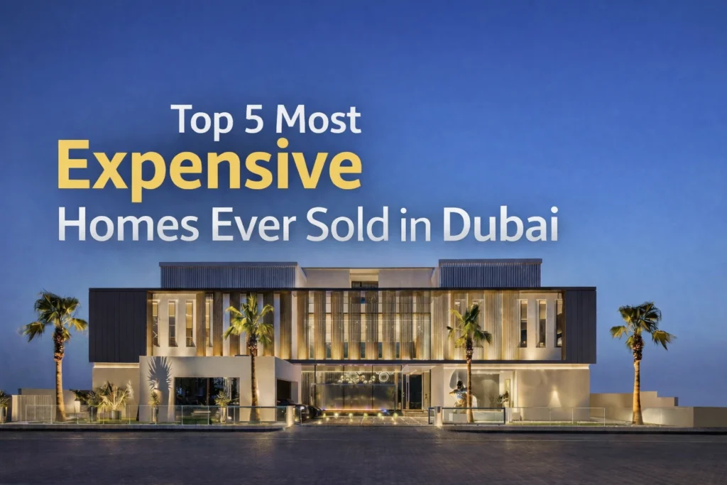 Top 5 Most Expensive Homes Ever Sold in Dubai