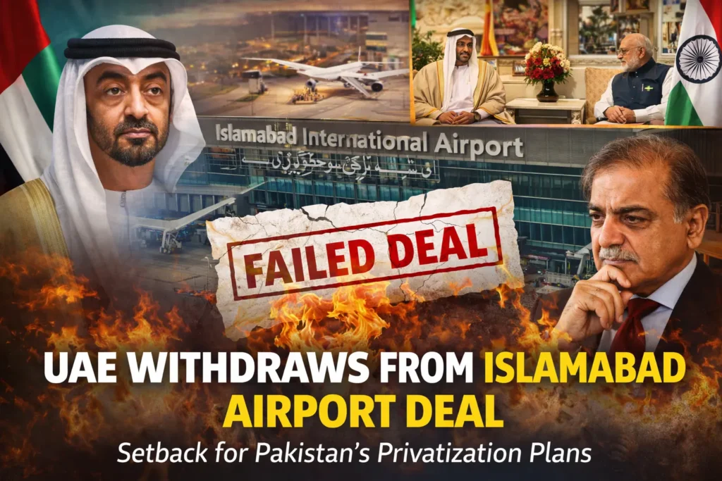 UAE Backs Out of Islamabad Airport Deal, Dealing a Blow to Pakistan’s Privatization Drive UAE Exits from Islamabad Airport Deal