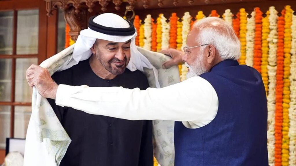 UAE President and Indian Prime Minister