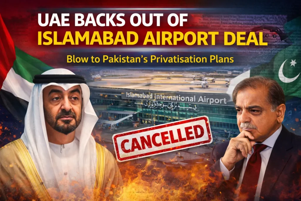UAE Withdraws from Islamabad Airport Deal, Raising Concerns Over Pakistan’s Privatization Push