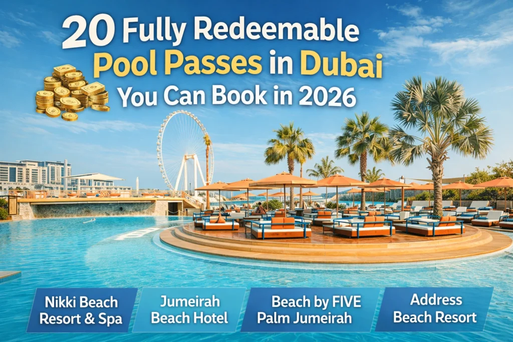 20 Fully Redeemable Pool Passes in Dubai You Can Book in 2026