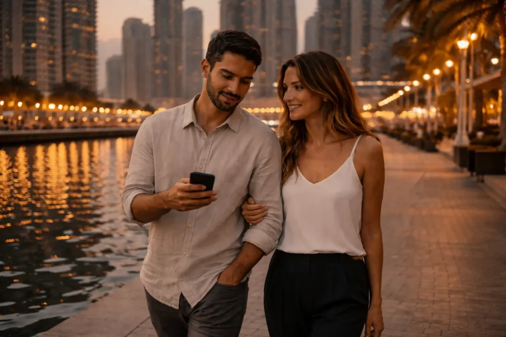 Casual Walk near Dubai Marina