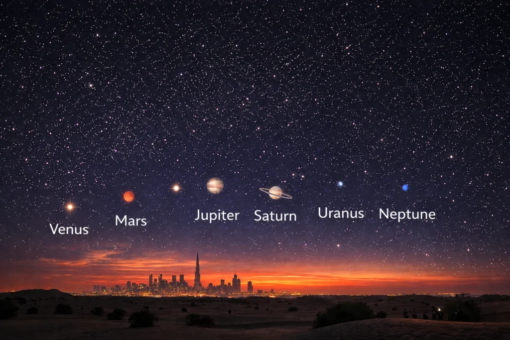 Dubai Planetary Parade 2026: How to Watch 6 Planets Tonight in the United Arab Emirates
