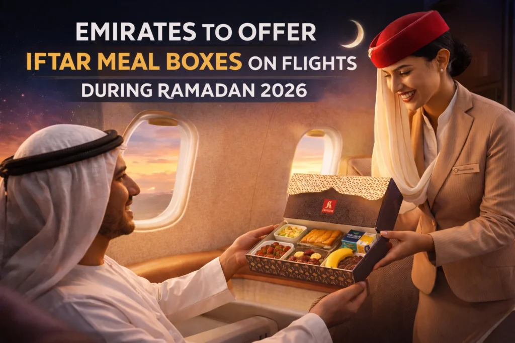 Emirates to Offer Iftar Meal Boxes On Flights During Ramadan 2026 Emirates to Offer Iftar Meal Boxes On Flights During Ramadan 2026