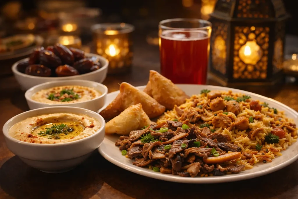 Ramadan iftar platter in Dubai