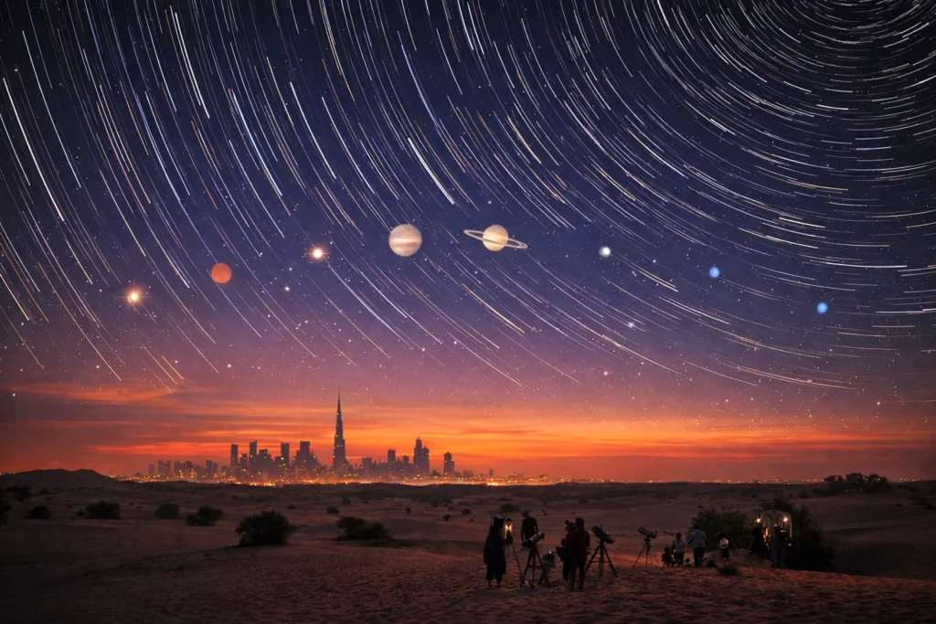 Twilight Desert and Celestial Alignment