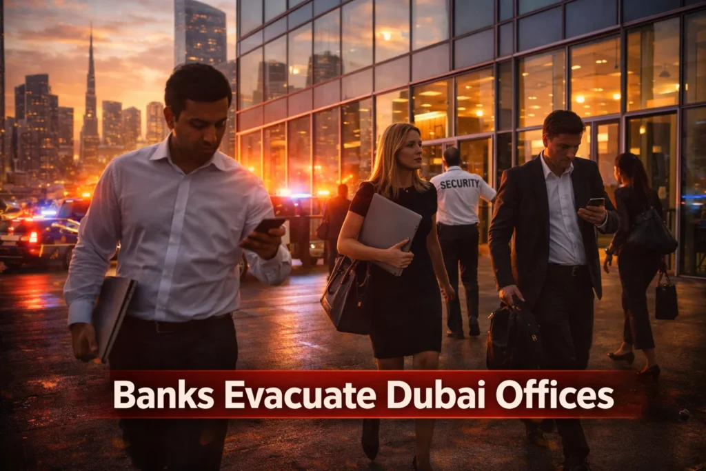 Banks Evacuate Dubai Offices