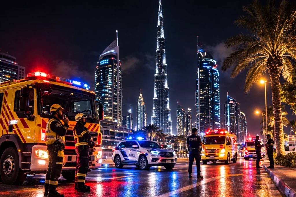 Dubai Civil Defence and Emergency Response Vehicles