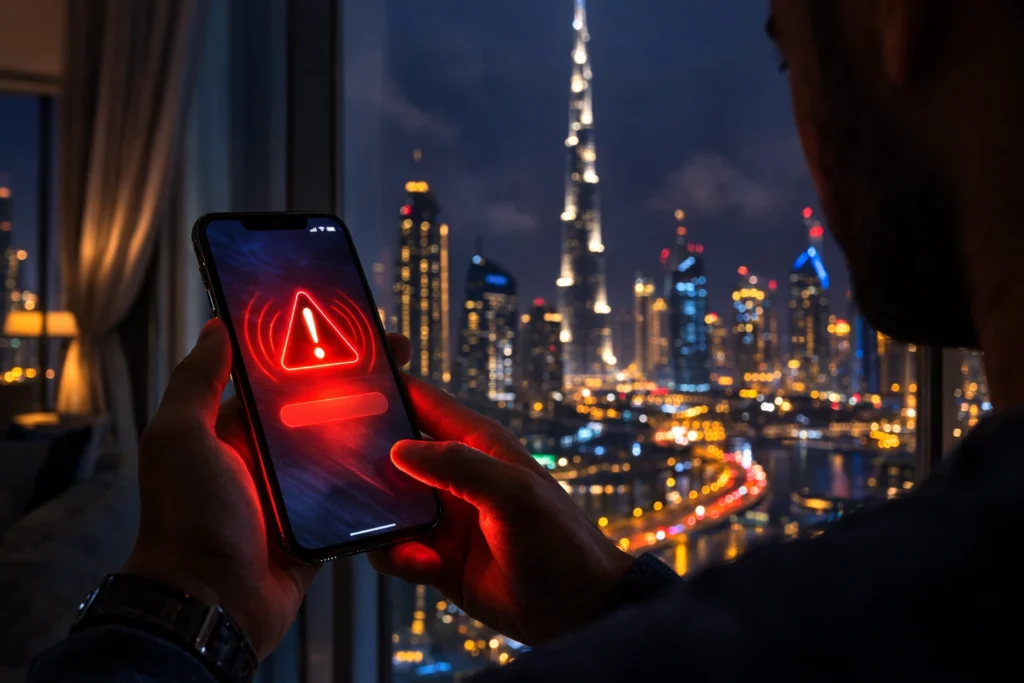 Dubai Phones Buzz With Missile Warning as Gulf Security Tensions Rise