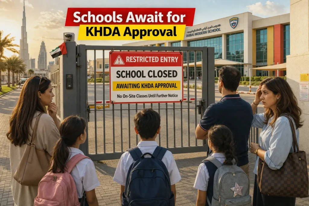 Dubai Schools Stay Online Until April 3 - KHDA Approval Needed for Reopening