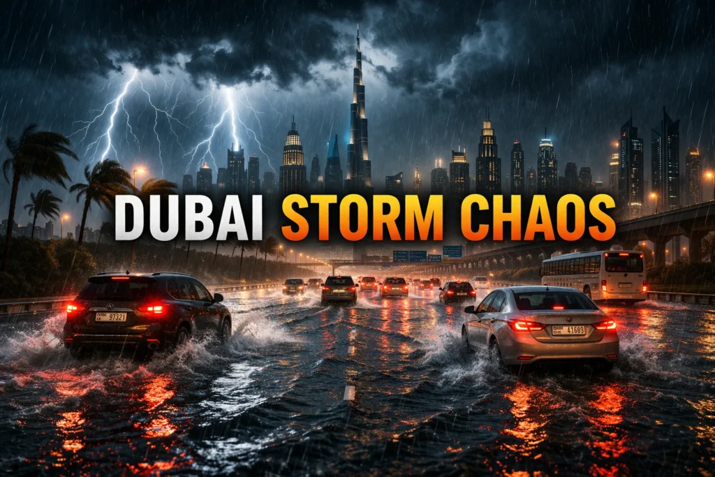 Dubai Storm Disruption: Flights Delayed, Roads Flooded, City Disrupted, and Safety Alerts Issued