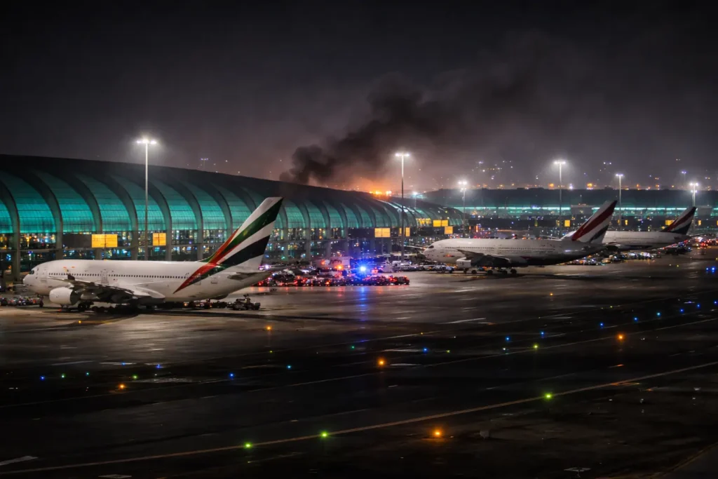 Dubai and Abu Dhabi Airports Closed After Iran Missile Attack: Flights Cancelled Across UAE Dubai and Abu Dhabi Airports Closed After Iran Missile Attack: Flights Cancelled Across UAE
