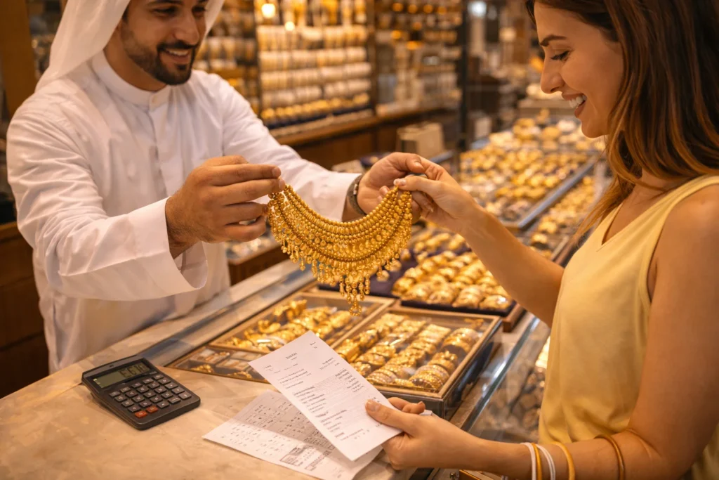 Gold Necklace Purchase in Dubai