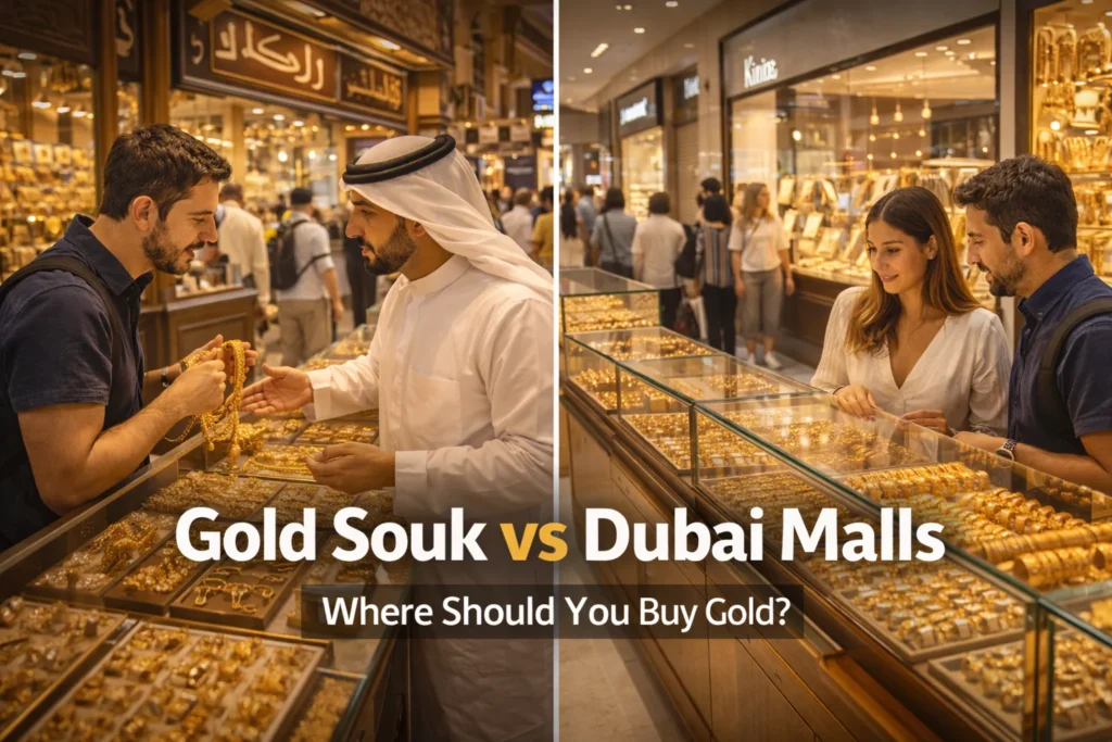 Gold Souk vs Dubai Malls: Which Is Better for Buying Gold?