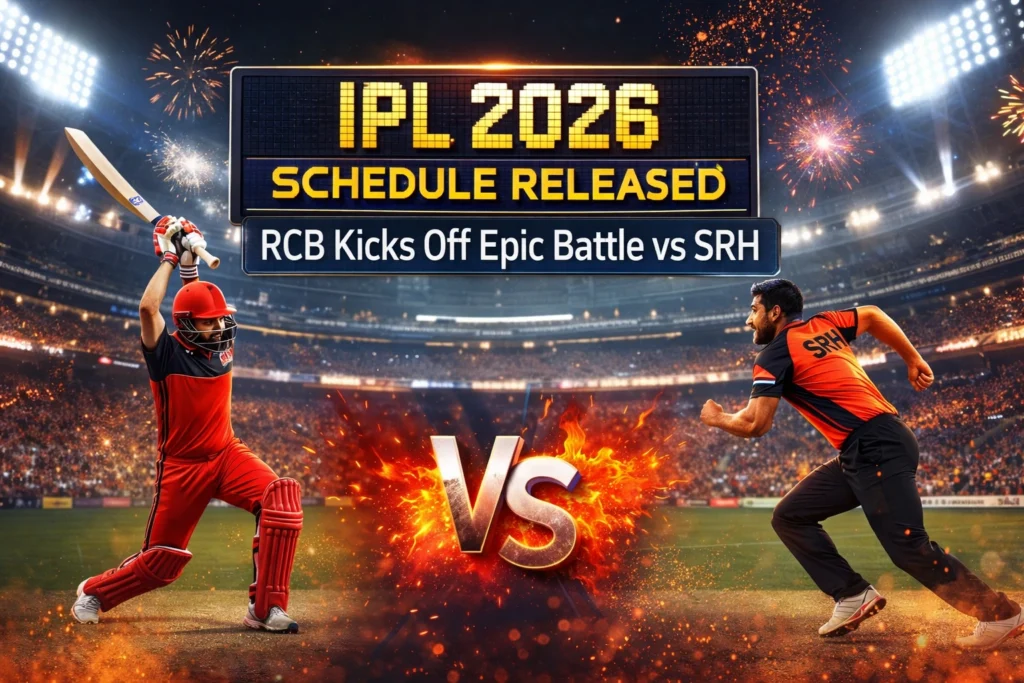 IPL 2026 Schedule - Full List of First 20 Matches
