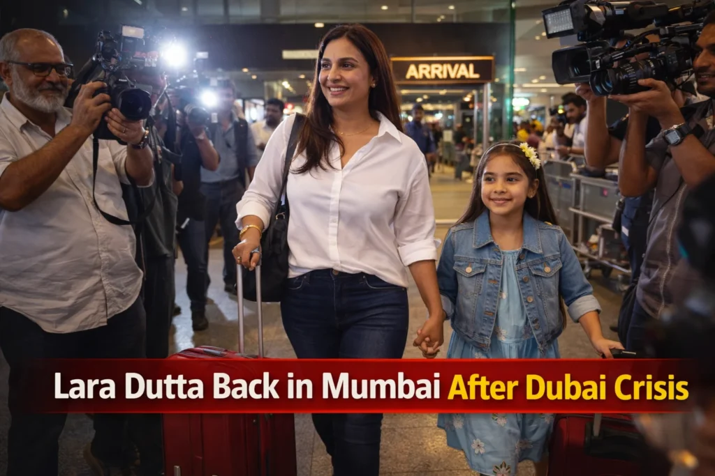 Lara Dutta Back in Mumbai After Dubai Crisis