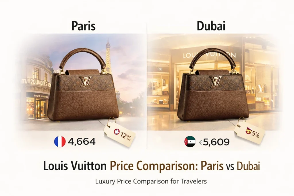 Louis Vuitton Price Comparison in Paris vs Dubai