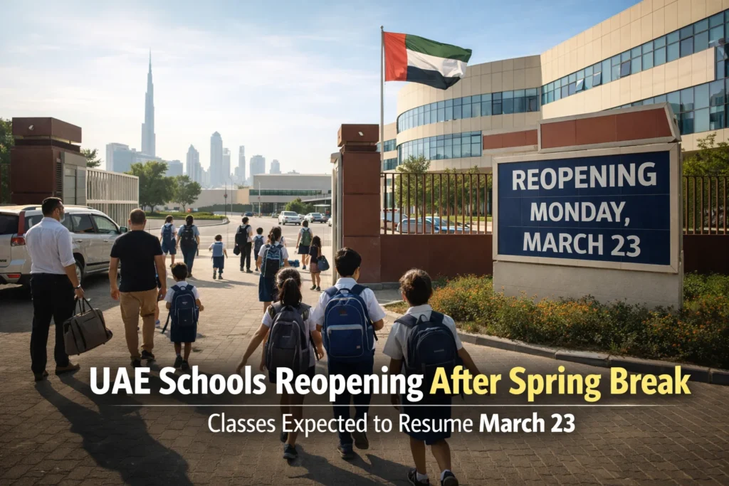 UAE Schools Reopening After Spring Break 2026: Will Classes Resume on March 23?