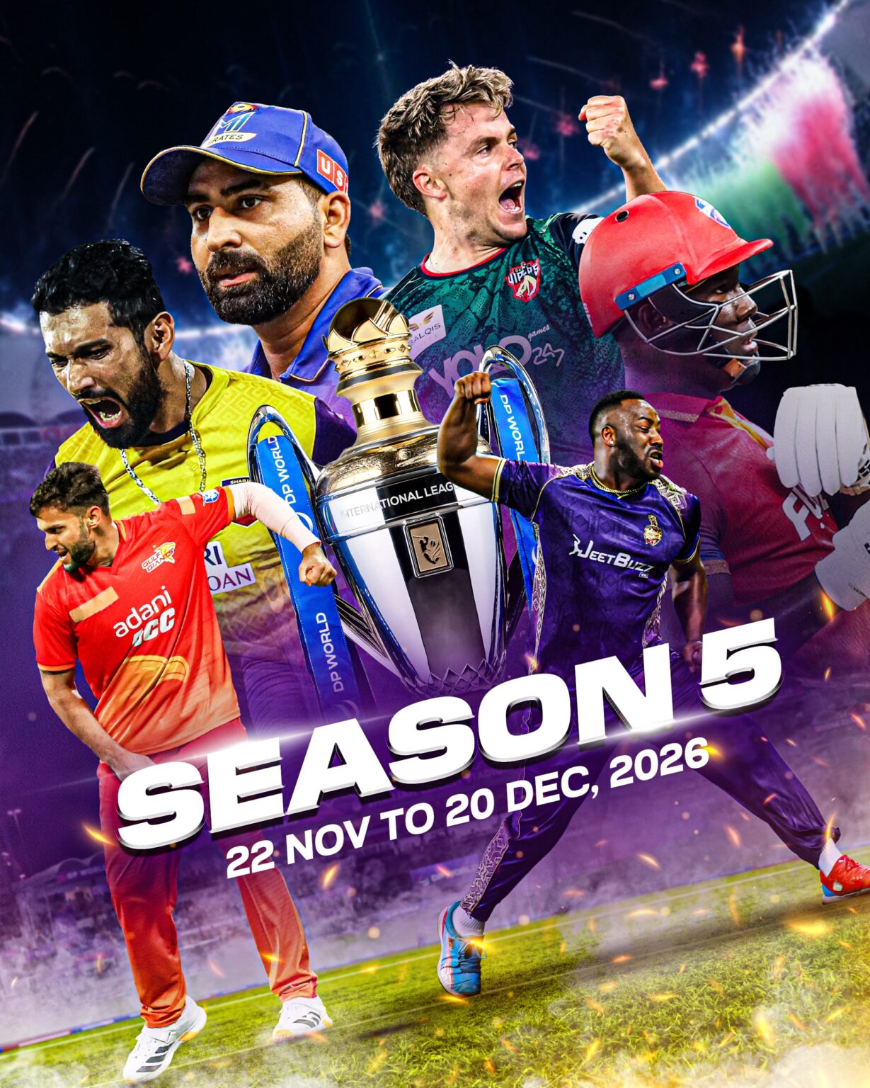 DP World ILT20 Season 5 to Begin on November 22; Final Set for December 20 in Dubai DP World ILT20 Season 5 to Begin on November 22, Final Set for December 20 in Dubai