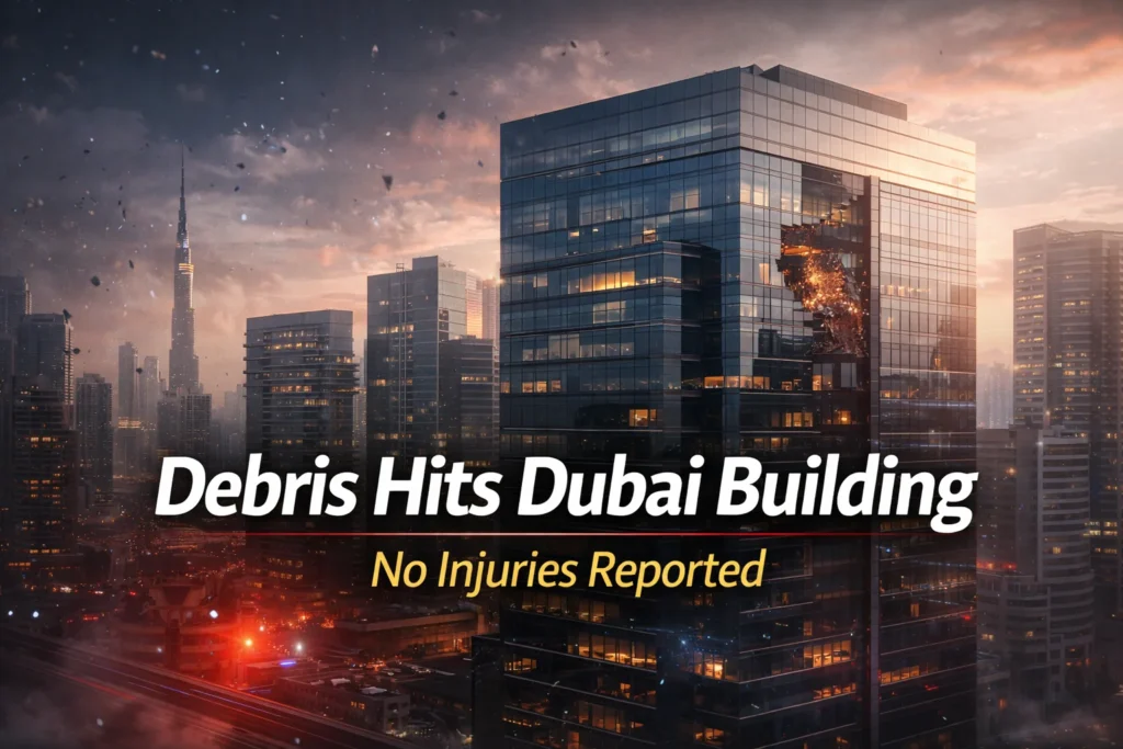 Debris Hits Oracle Building in Dubai Internet City, No Injuries Reported Debris Hits Oracle Building in Dubai Internet City, No Injuries Reported